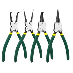 4pcs External Internal With Straight Bent Handle Stick Plastic Circlip Pliers Spring Installation and Removal With