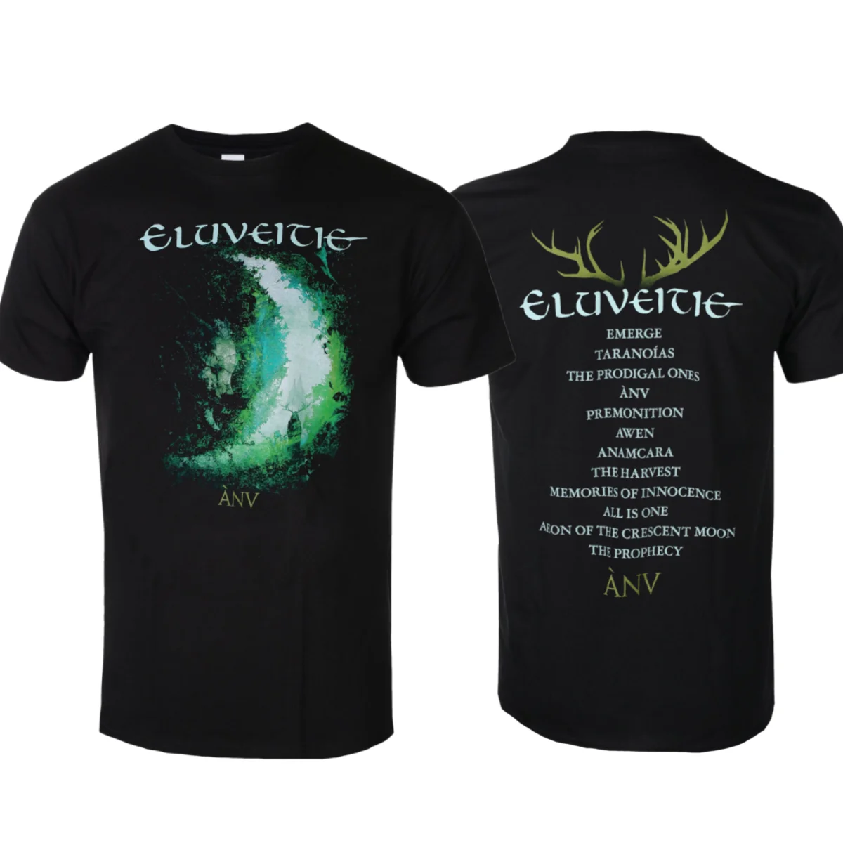 Camiseta Eluveitie Anv Cover B2B con estampado de patrones, 100% algodón, unisex, novedad de verano, camiseta clásica Retro de banda