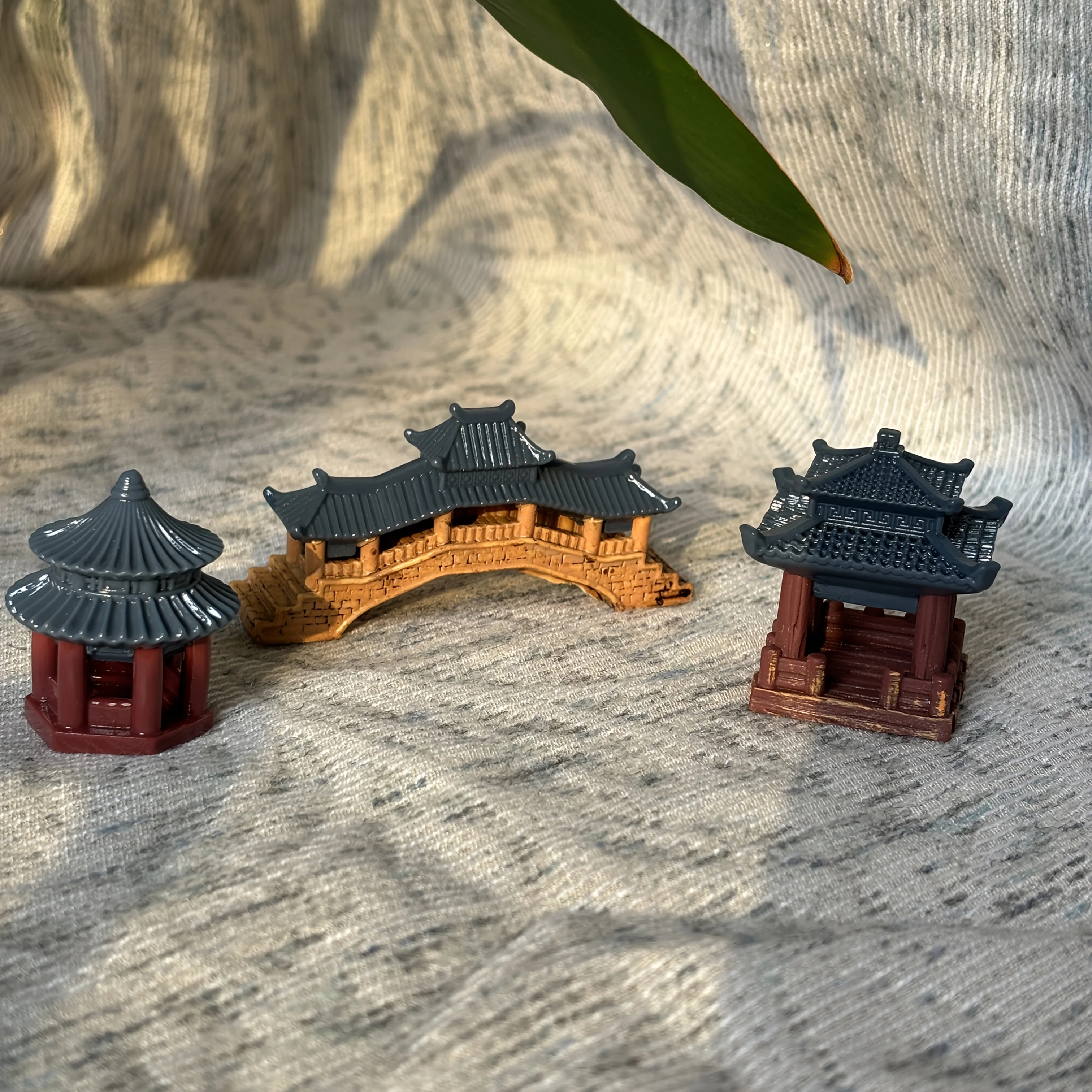 2X Neue Architekturmodelle im chinesischen Stil, geeignet für die Aquariengestaltung, Gebäude im antiken Stil, Gartenmodelle – Detail 8