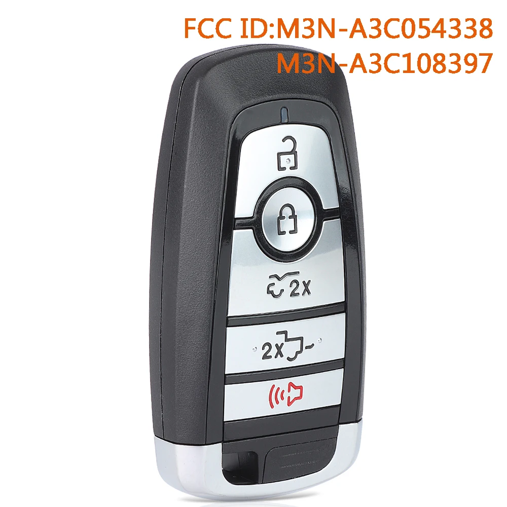 

Брелок-ключ KEYECU M3N-A3C054338 M3N-A3C108397 для Ford F-150 Lightning 2022 2023 2024, 315 МГц 164-R8304, 433 МГц 164-R8368