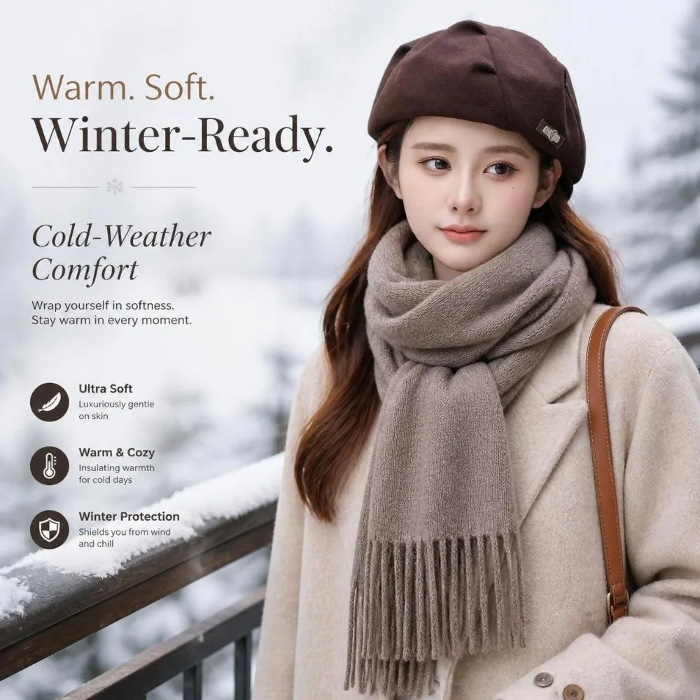 Casual Solid Color Painter Cap Warm Windproof Forward Caps Octagonal Cap Autumn Winter