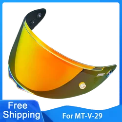 V29 Motorcycle Helmet Visor Lens For MT-V-29 KRE+ Replace Anti-UV Anti-Scratch Dustproof Wind Shield Motorcycle Accessories