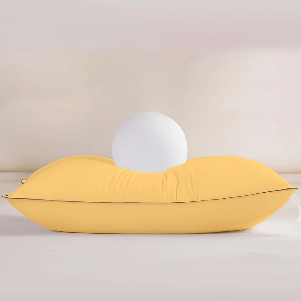 

WQSPRING 1PC Satin Cotton Pillow Core 300T Hotel Bed Pillow Skin Breathable Quality Sleeping Pillows Home Decor Pillows Cojines