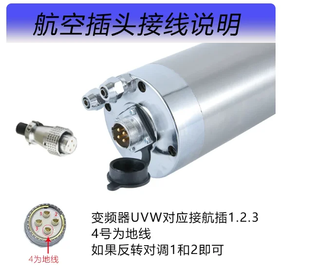 Carving machine spindle motor 800W/1.5/2.2/3.0/4.5/5.5KW water-cooled electric spindle  1PCS