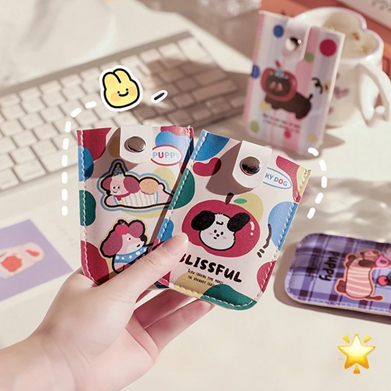 Bolso con bolsillos para tarjetas laminadas, estuche extraíble oculto para tarjetas de visita, tarjetero de identificación de cuero PU a la moda, Mini billetera para mujer