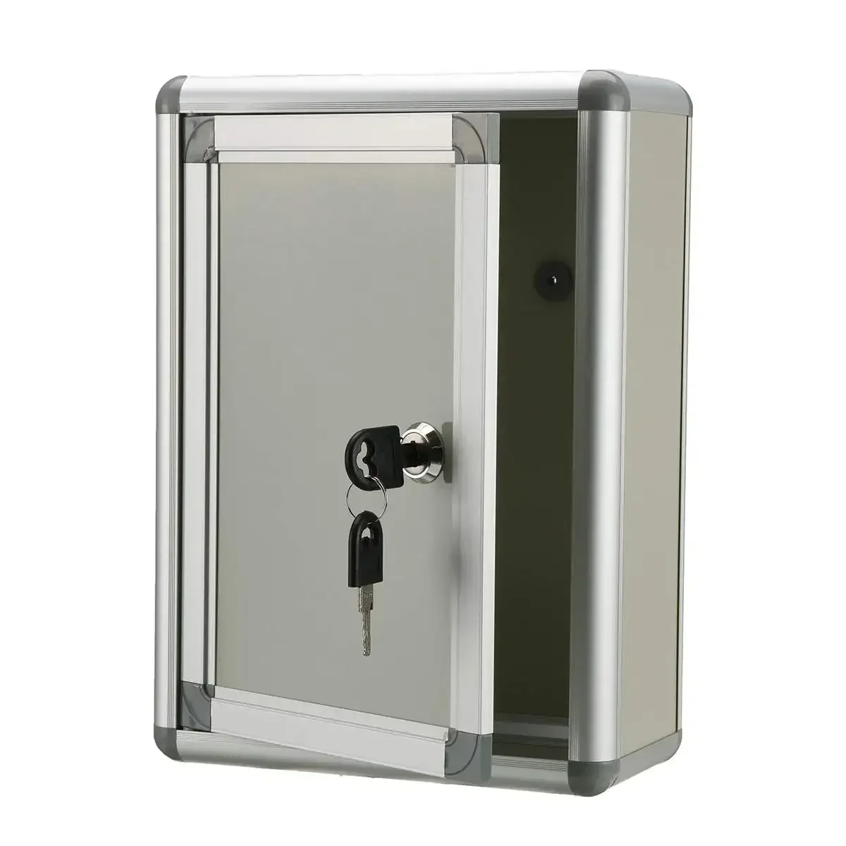 11 Inch Aluminum alloy Wall Mounted Mail Box Letter Post Storage Outdoor Lockable Key Suggestion Box Newspaper Post Mailboxes