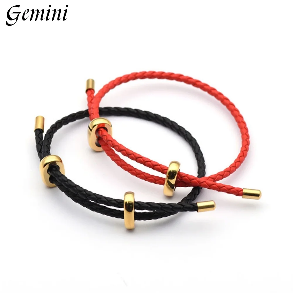 10 sets Stainless Steel Double Hole Adjustment Beads End Caps Non-slip Silicone Ring Stopper Spacer Beads for Bracelets Jewelry