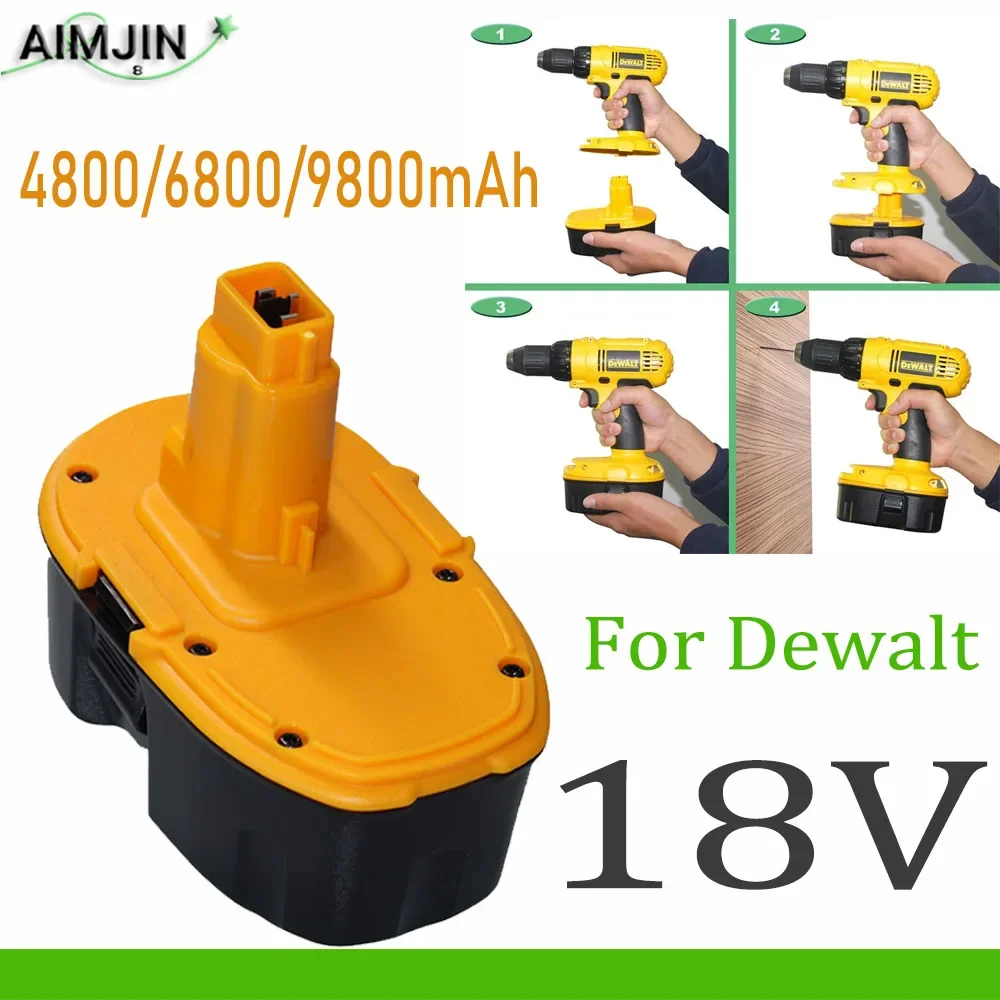 DC9096 18V 9800mAh Ni-MH power tool for Dewalt DC9096 DE9039 DE9095 DW9098 DE9503 DW9096 replacement battery