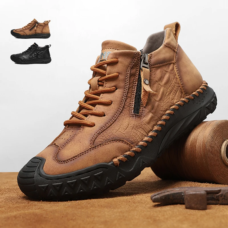 اليدوية جلد حذاء رجالي عادية الانزلاق على المتسكعون تنفس أحذية من الجلد الرجال الشقق موضة الأخفاف الأدوات الأحذية حجم كبير