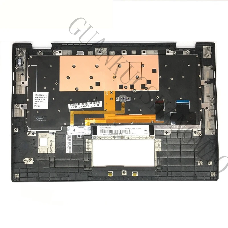 HJY...01AV154 for Lenovo Thinkpad X1 Carbon Fiber 4th Generation C Shell Palmrest Backlit Keyboard