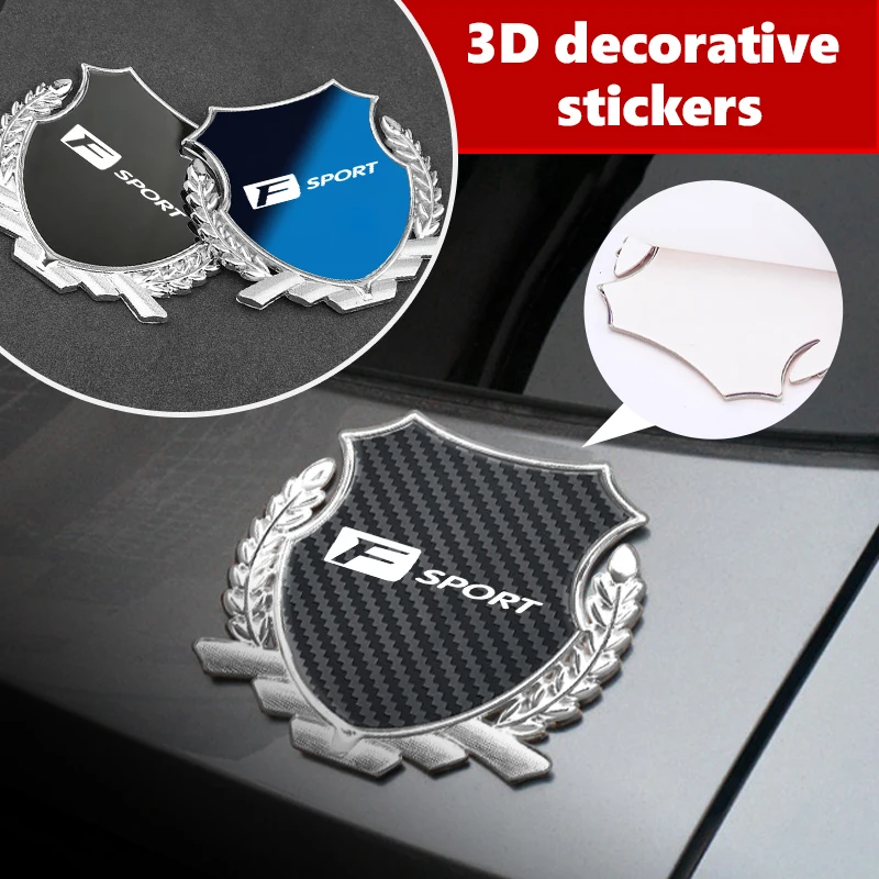 POSDLQU 3D Auto Emblem Aufkleber Für Lexus RC-F IS-F LC500 - Metall Abzeichen