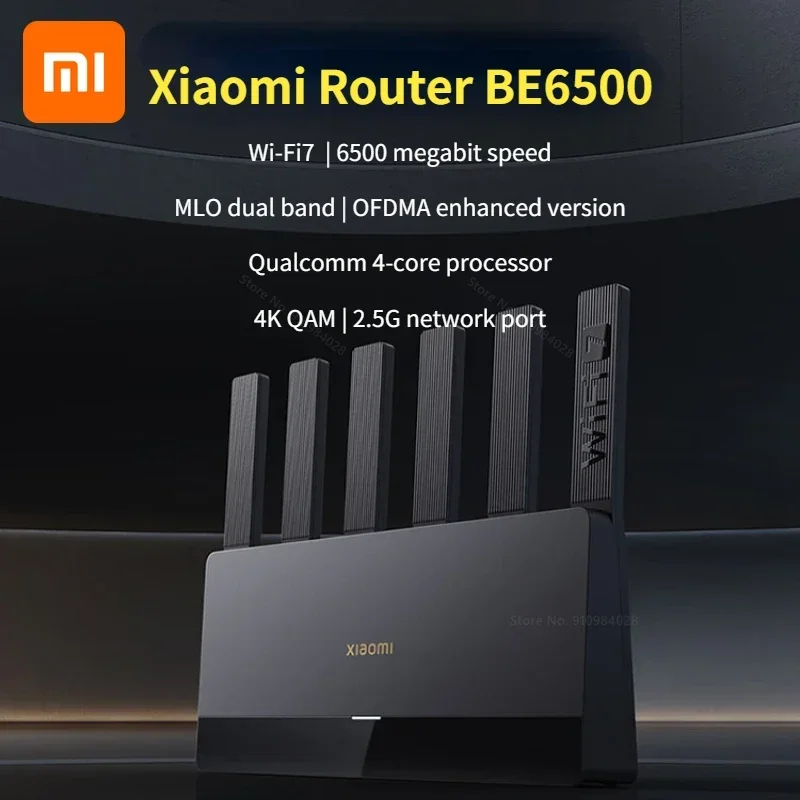 Xiaomi Router BE6500 Wi-Fi 7 4-Core 2.5G Ethernet Port lOT