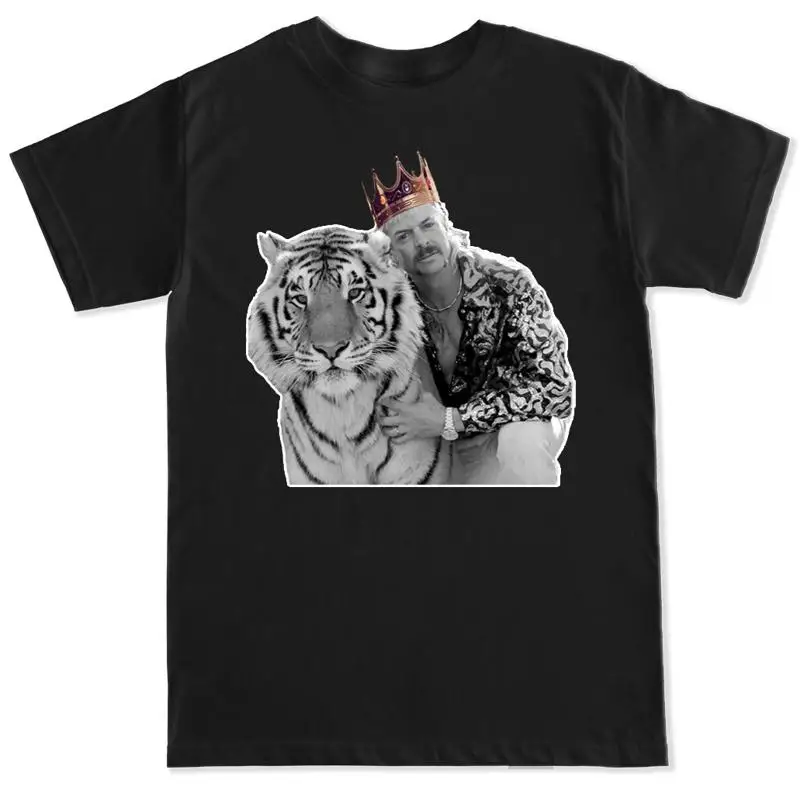 KING JOE EXOTIC TIGER SHOW ZOO ANIMALS OG LION FUNNY HUMOR MEME MENS  T shirt