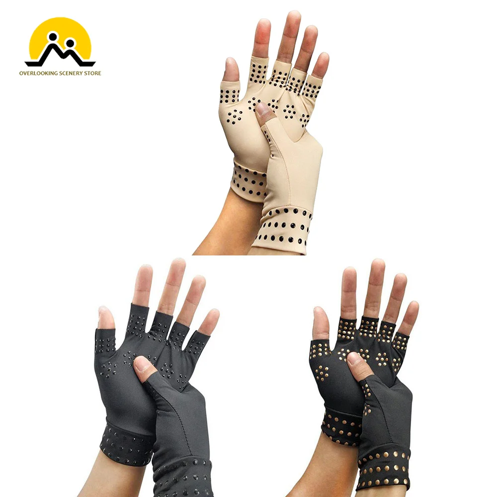 1Pair Gloves Anti Arthritis Health Compression Therapy Gloves Rheumatoid Hand Pain Relief Heal Joints Hand Wrist Brace Corrector