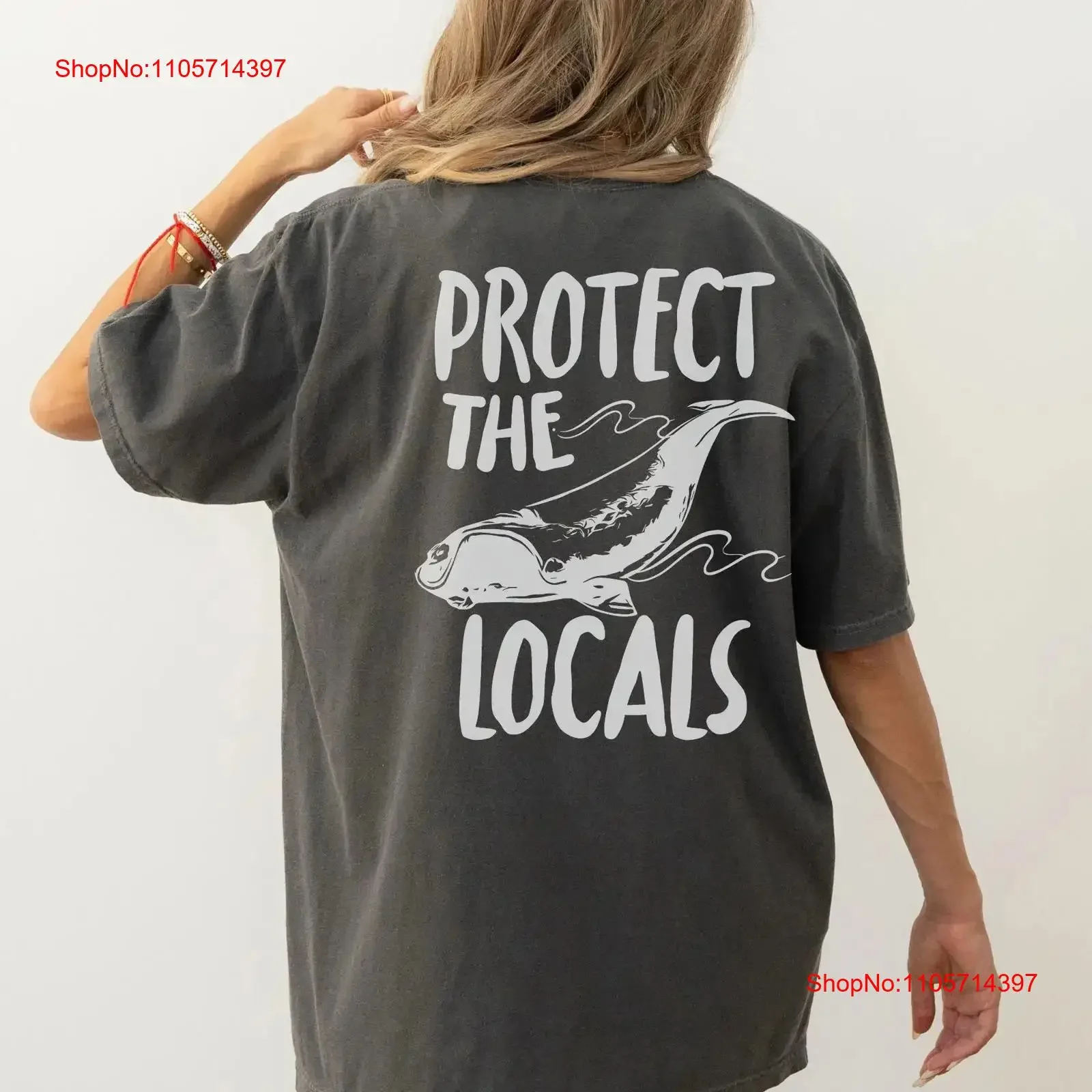 North Atlantic Right Whale T Shirt For Lover Respect The Local Whales Conservation Marine Biology vintage Washed streetwear