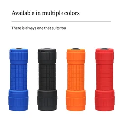 ABS Multifunctional Mini Strong Light Flashlight Use AAA Battery Portable Rubber Flashlight Outdoor Camping Emergency Flashlight