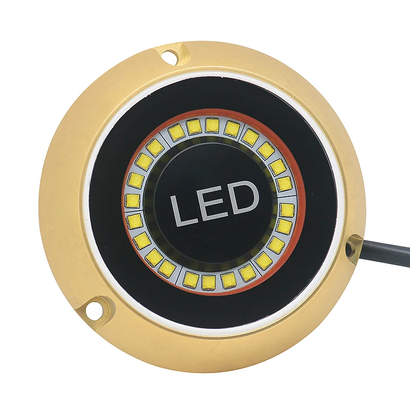 60W RGBW Bronze Wireless Remote Control Under Water Marine Ocean Underwater LED Boat Light