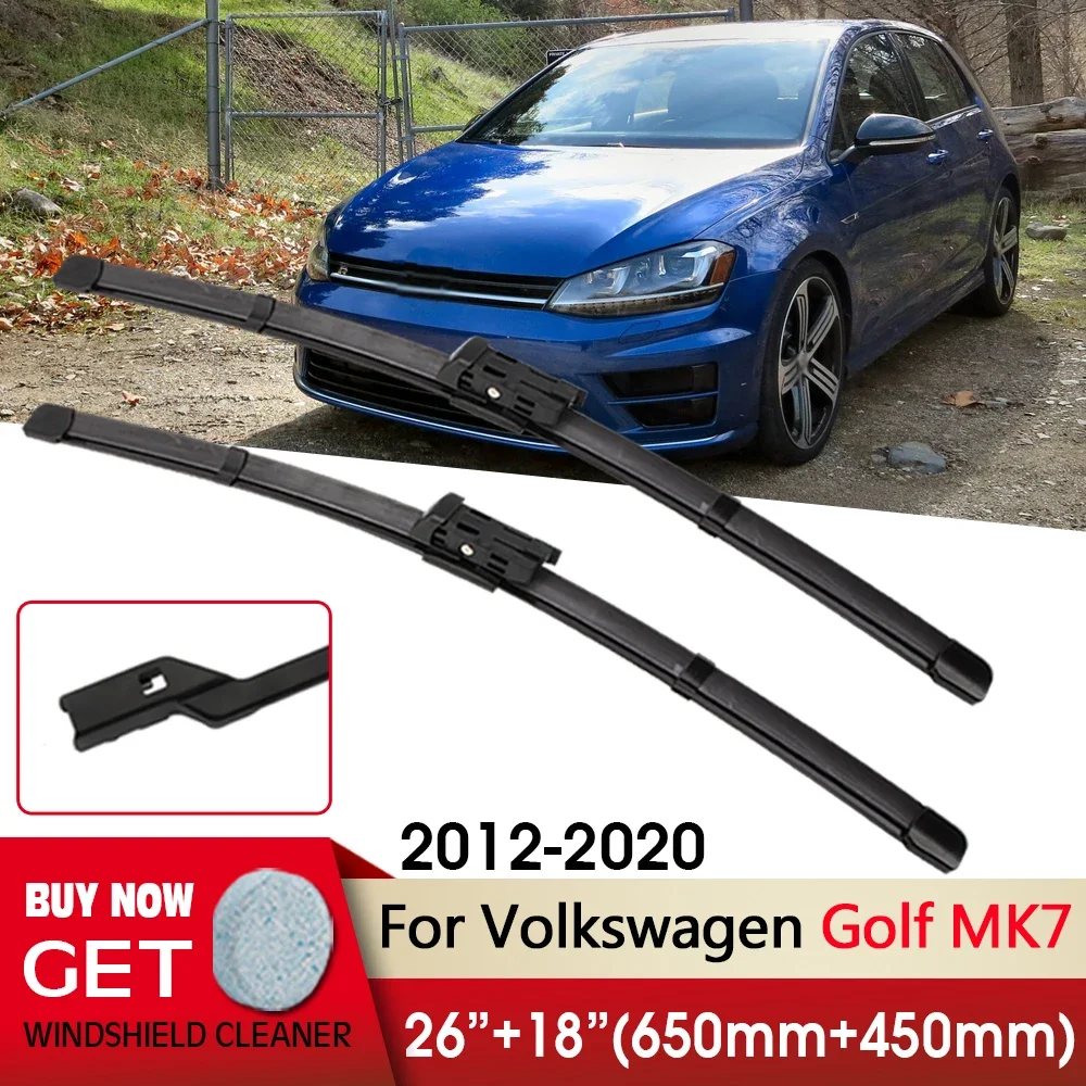 

Car Wiper Front Wiper Blade 26"+18" For Volkswagen Golf MK7 2012-2017 2018 2019 2020 Front Windscreen Wipers Auto Accessories