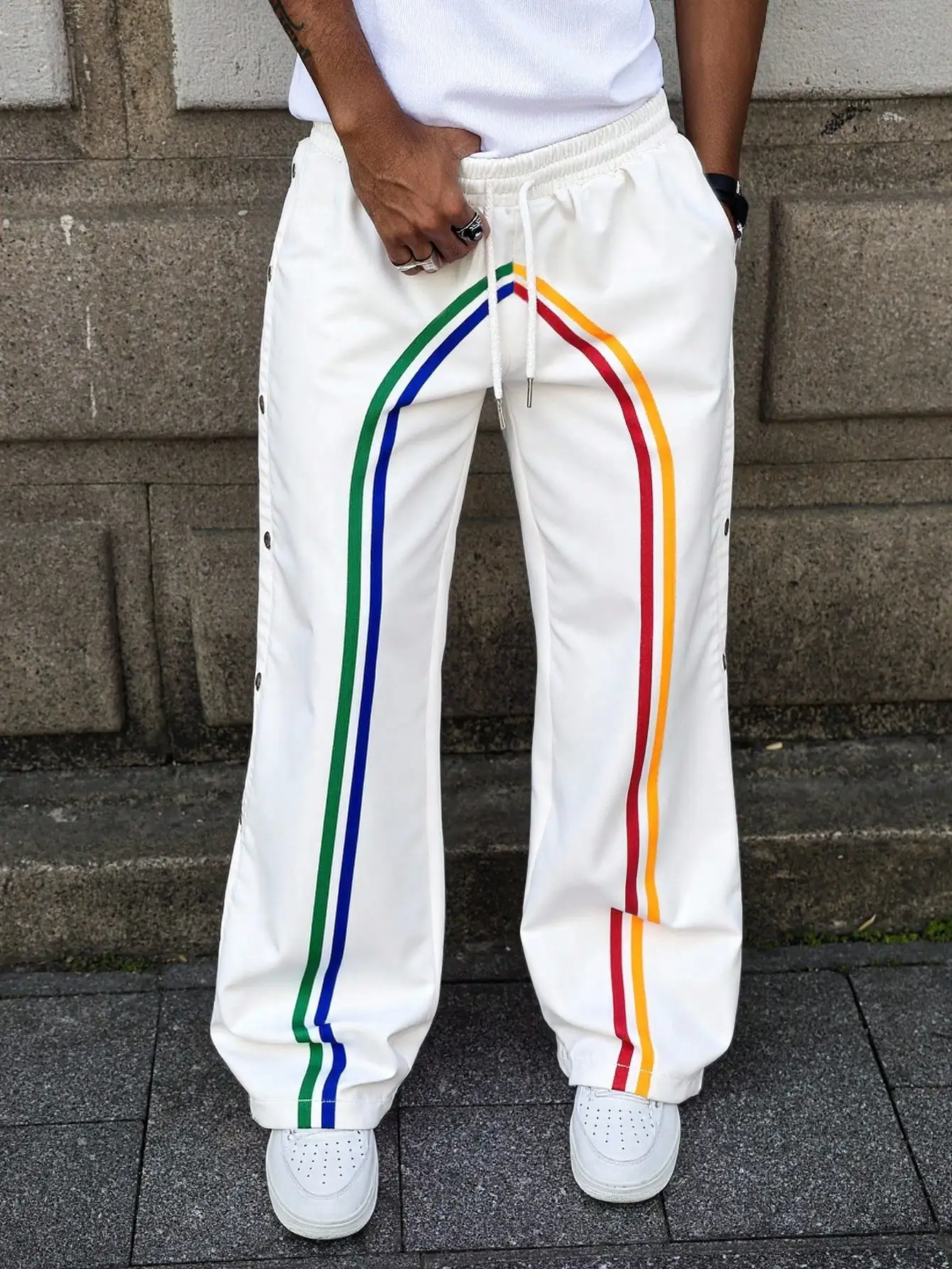 

Мужские повседневные рабочие брюки больших размеров, модные удобные свободные брюки для мужчин