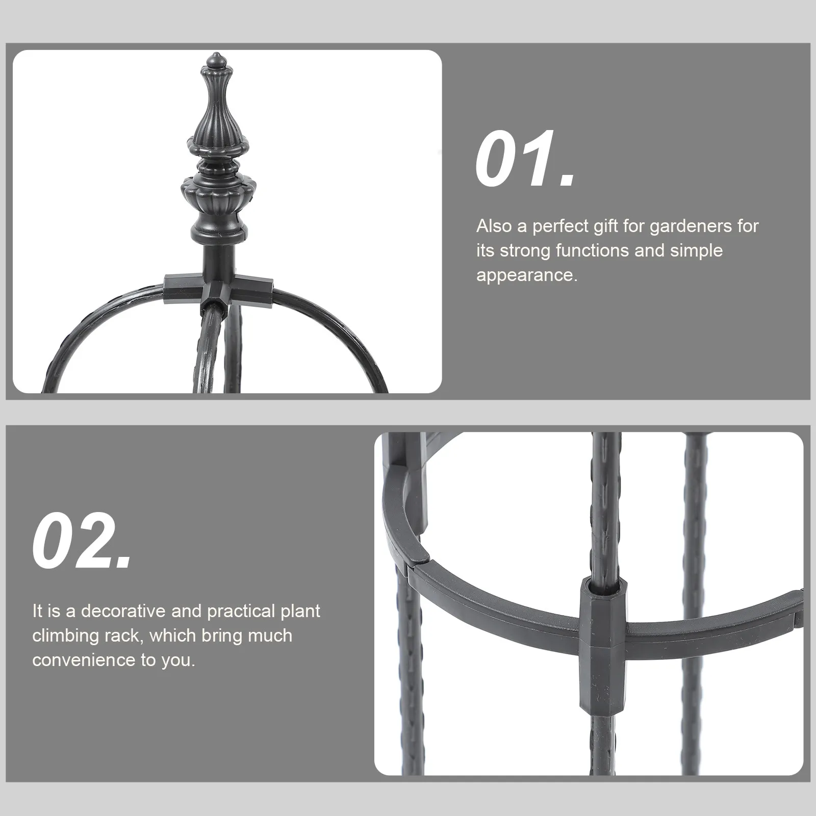 

Садовая опорная решетка для вьющихся растений, прочная подставка для растений, сверхмощная конструкция для использования на улице, балконе, во дворе, для поддержки вьющихся растений