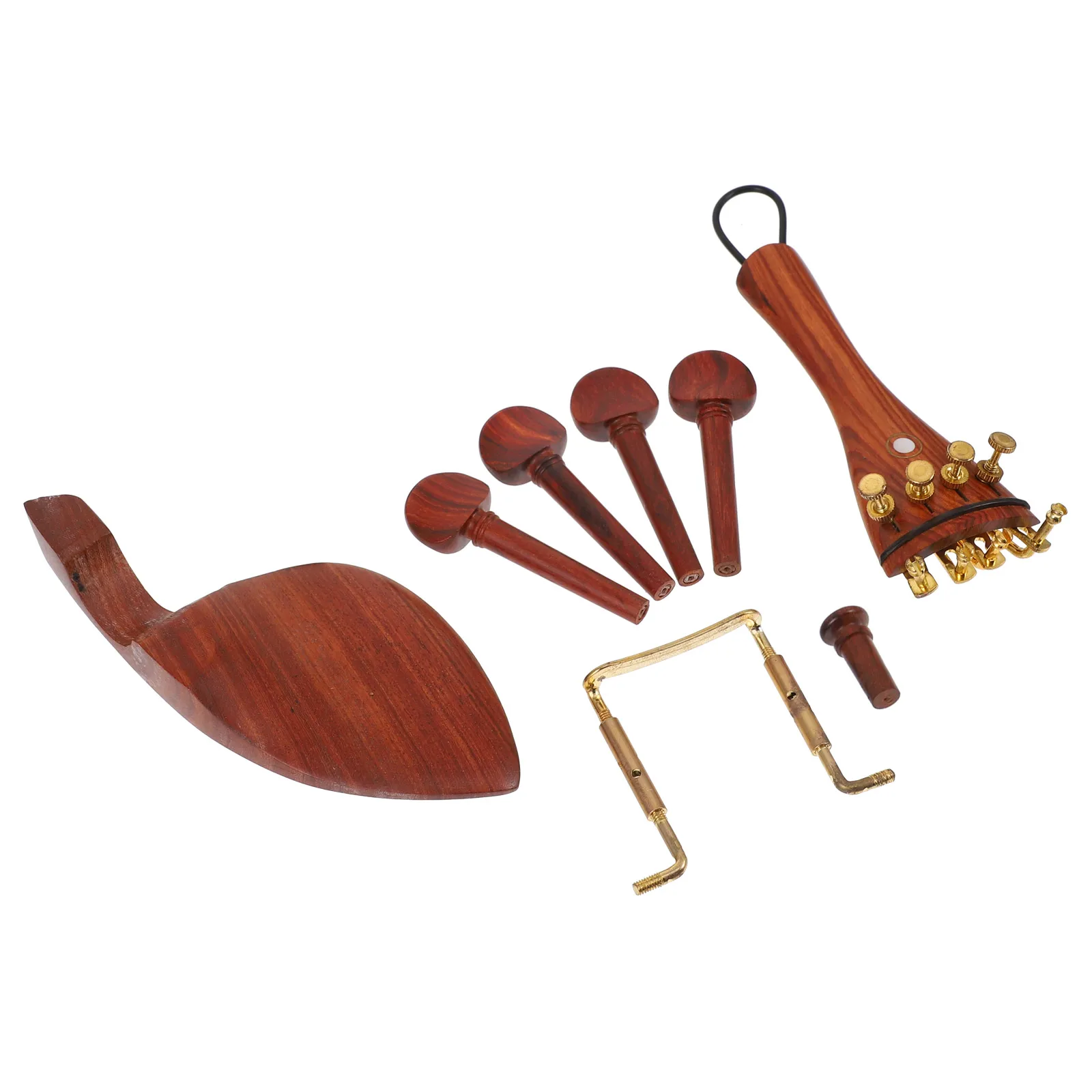 

Wooden Violin Repair Accessories Durable Hardwood Replacement Parts Set Complete Kit For Violin Lover Professional Part