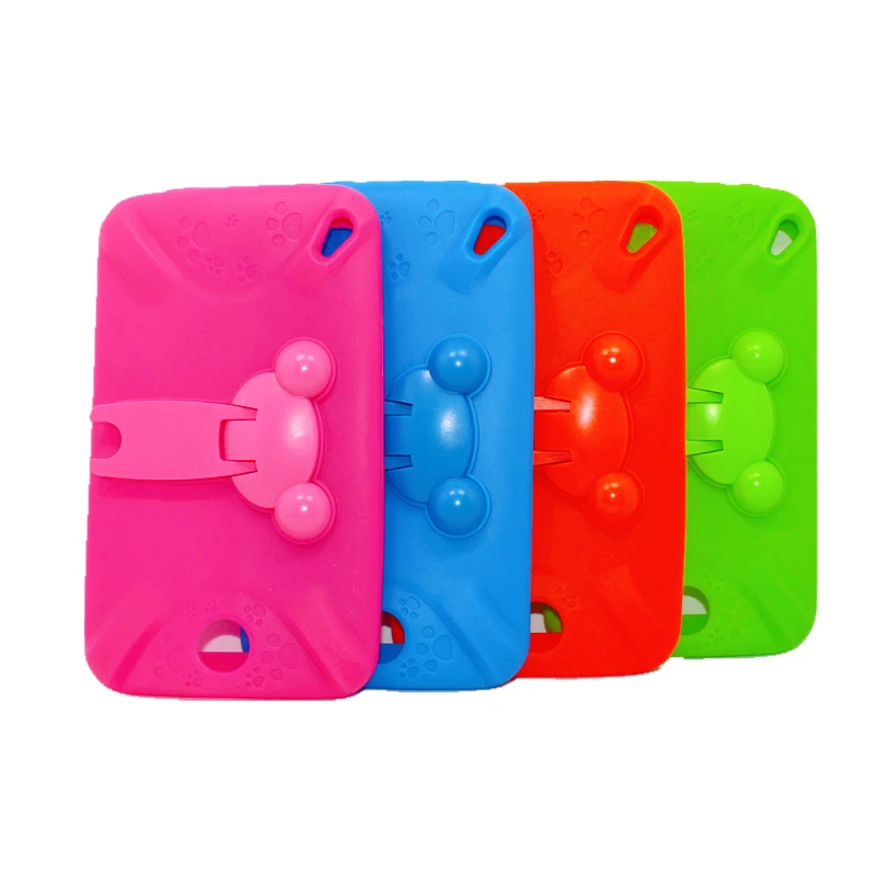 7 INCH E98 Tablet PC Met Silicon Bracket Case Android 10.0 KID Gift 1GBRAM + 16G ROM Dual Camera