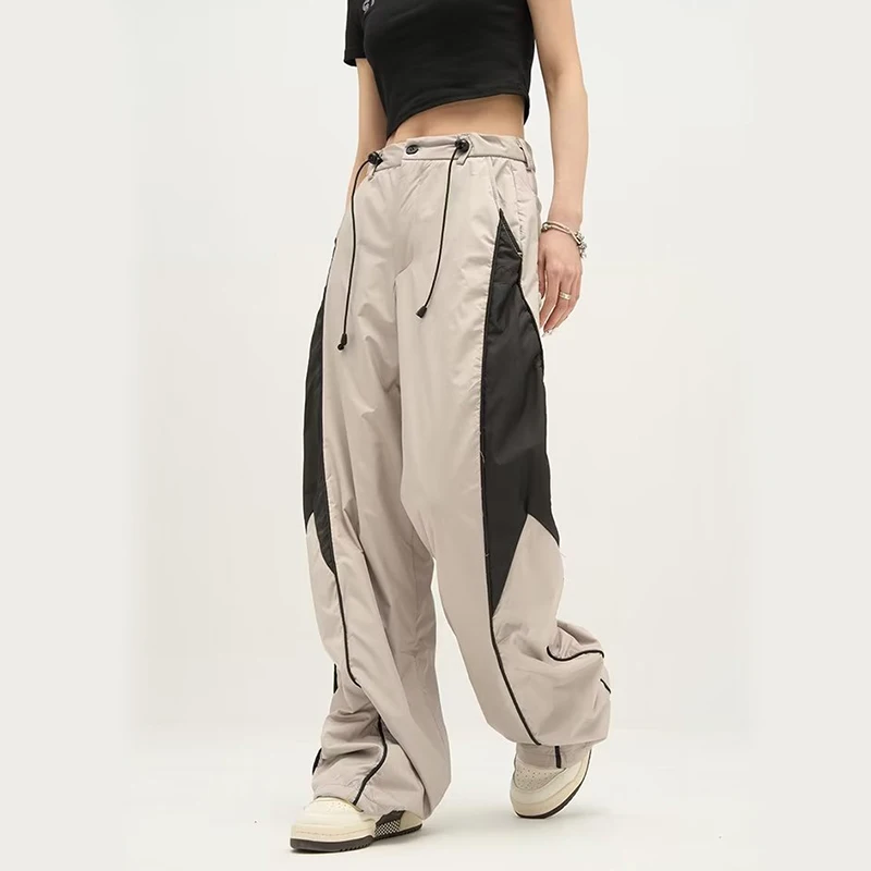 

Gidyq Streetwear Fashion Sweatpants Women Patchwork Loose Hip Hop Trousers American Style All Match Female Y2K Wide Leg Pants