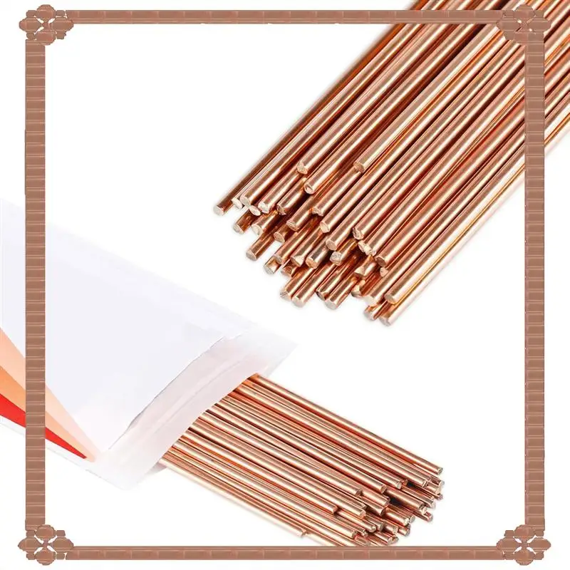 24-Hour Delivery 40 Pcs Copper Brazing Rods Brass Rods For Refrigeration For Air Conditioning HVAC Electrical Machines