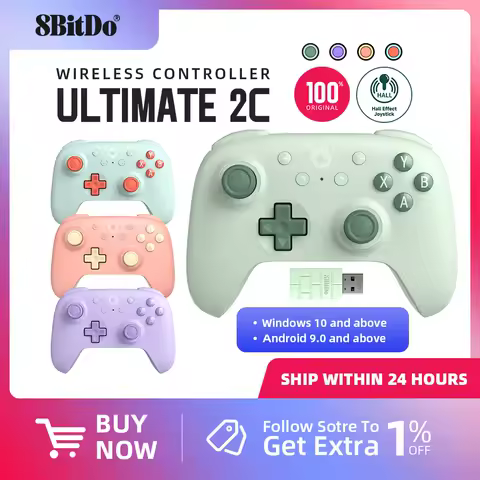 8BitDo New Ultimate 2C Wireless Gaming Controller for PC, Windows 10, 11, Steam Deck, Raspberry Pi, Android