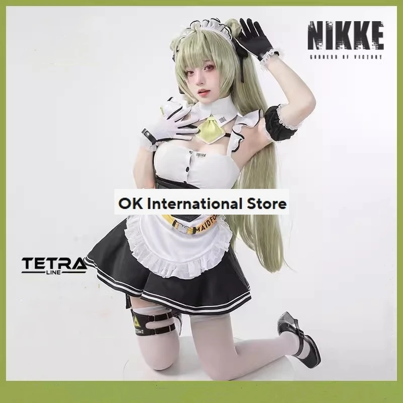 Nikke The Goddess Of Victory Soda Cosplay Costume Game Nikke Sexy Maid Uniform Costumes Wig Halloween Carnival Suit