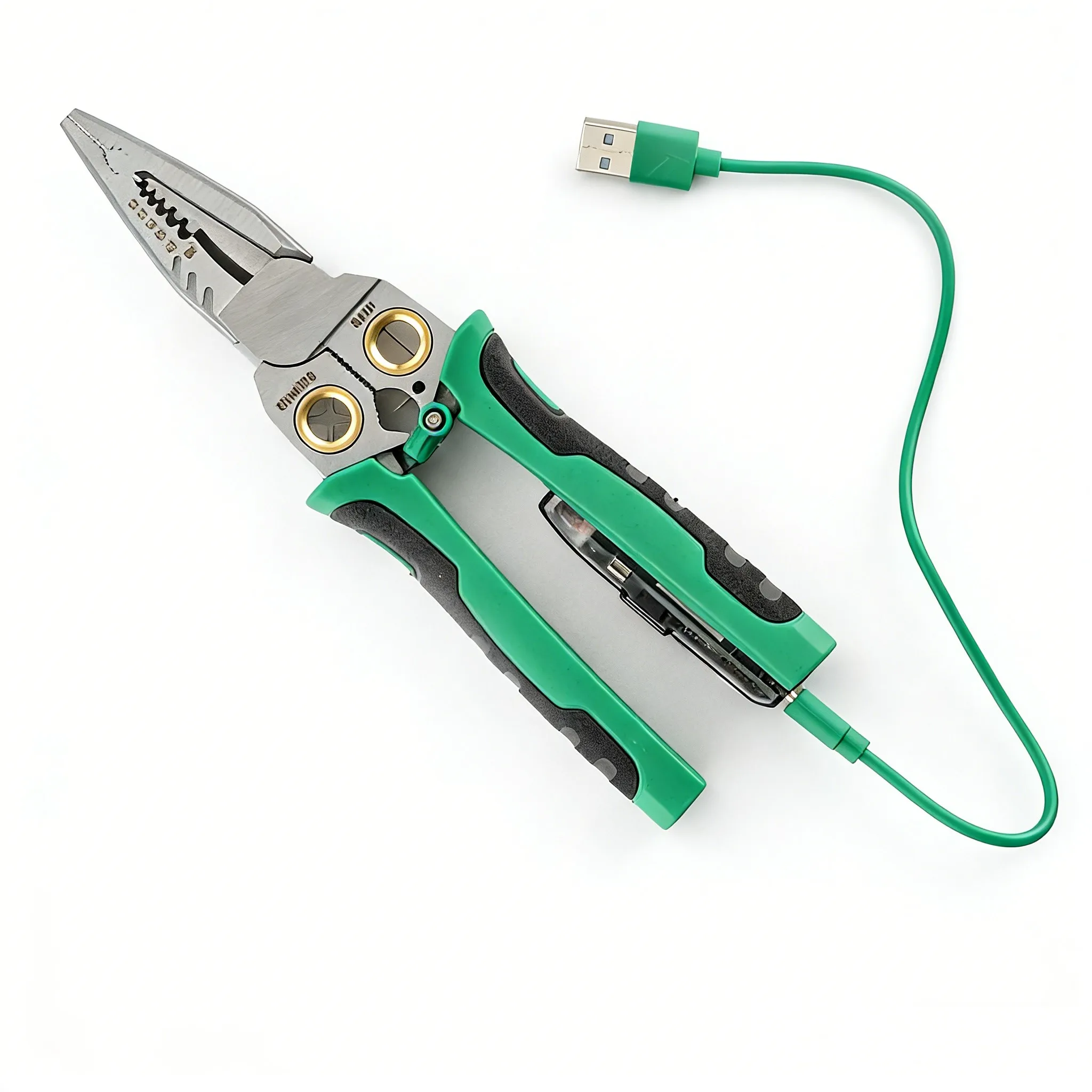 Rechargeable Model Stripping Pliers with Voltage Tester Versatile Wire Stripping Pliers with Electricity Measurement Cutting Cri