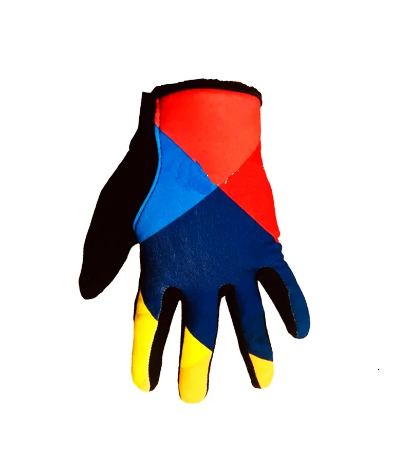 WINTER FLEECE THERMAL 2025 LIDL TREKful TEAM BLUE ONE PAIR CYCLING BIKE FULL FINGER GLOVES BICYCLE GEL GLOVE SIZE:M-XL