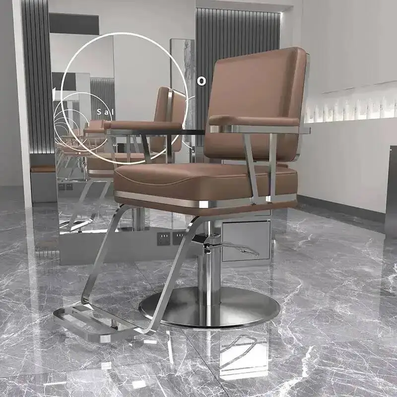 

Barbero Simple Ergonomic Professional Beauty Luxury Comfortable Trendy Salon Chair Barber Styling Sillon Chairs Salon Furniture