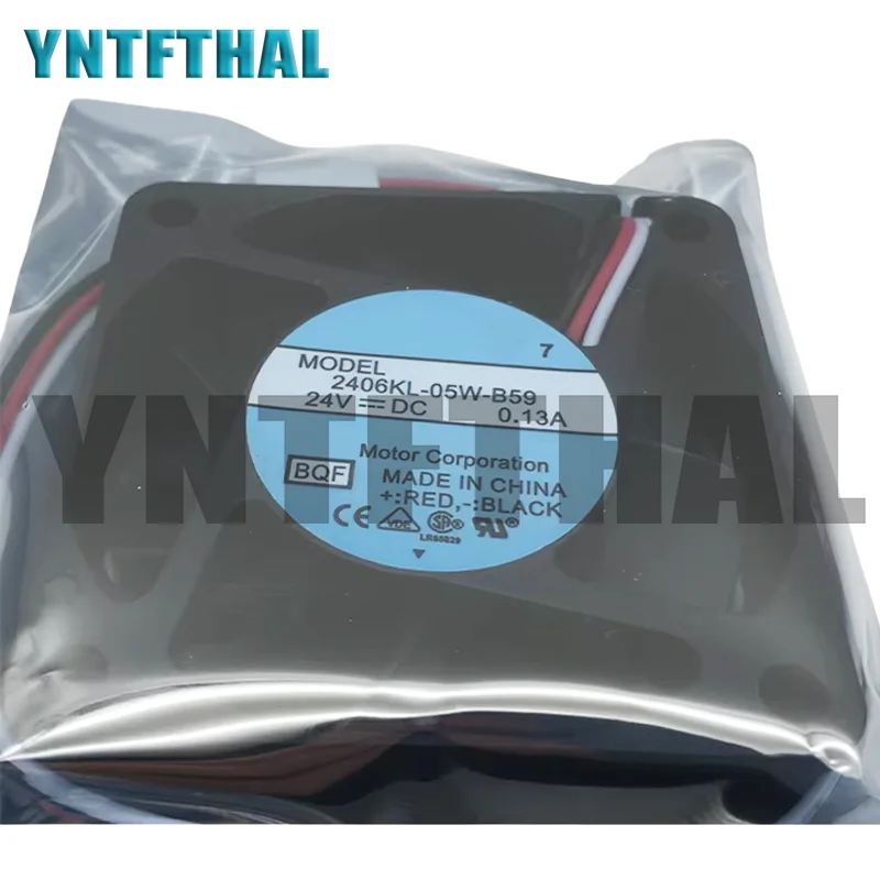 

Original For NMB-MAT 2406KL-05W-B59 DC24V 0.13A 60*60*15mm Three Lines Cooling Fan