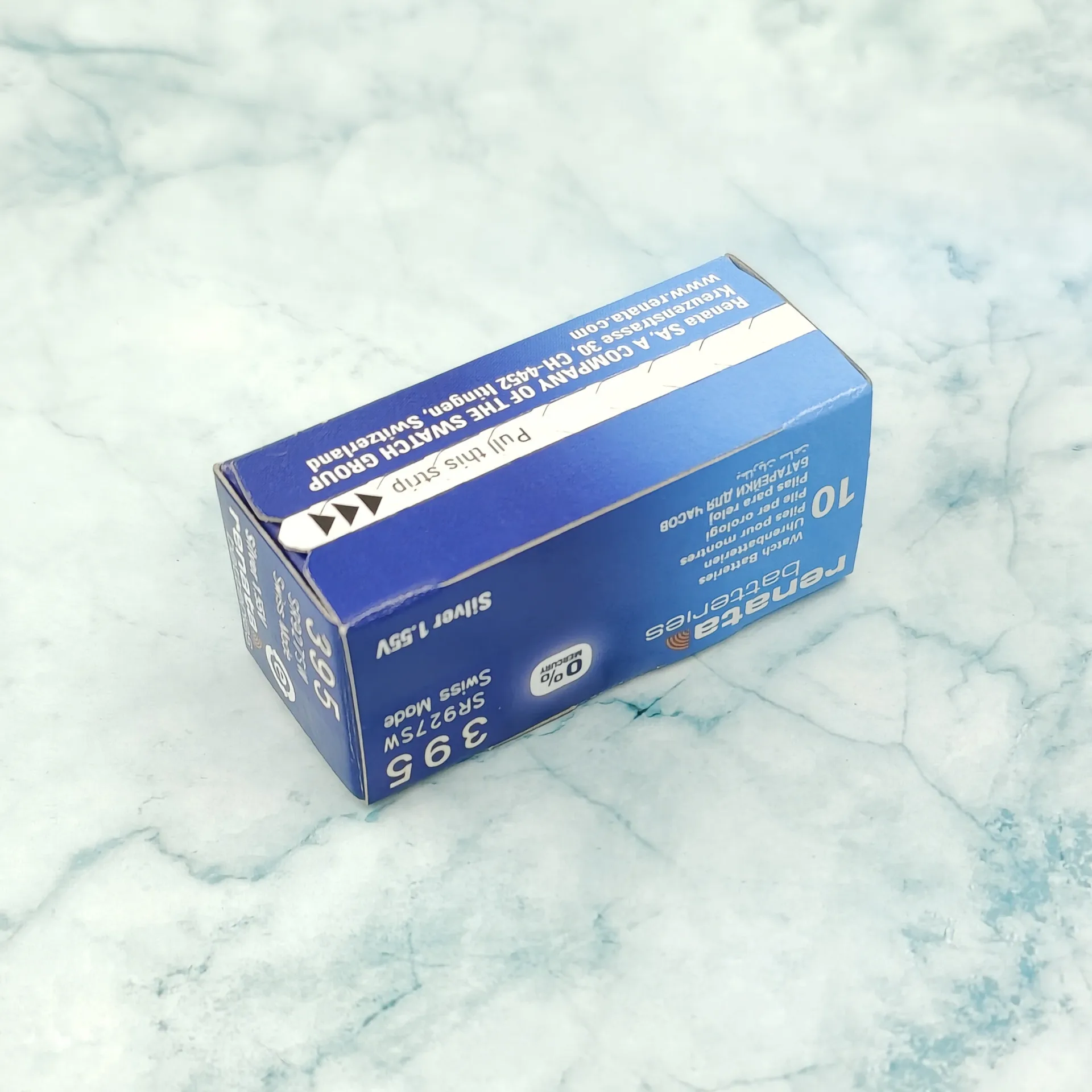 100Xrenata أكسيد الفضة ووتش البطارية 395 SR927SW 927 1.55V 100% الأصلي العلامة التجارية ريناتا 395 ريناتا 927 بطارية