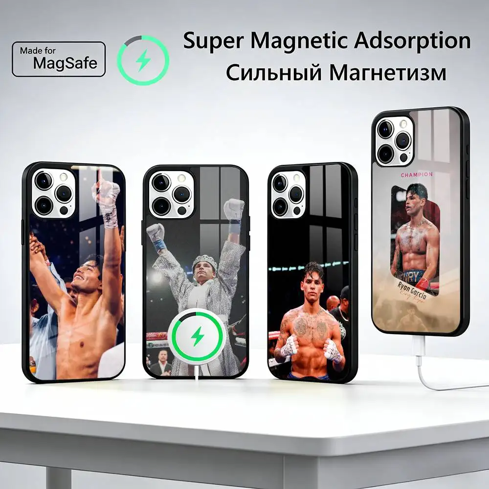 

R-Ryan Garcia Boxing Star Phone Case For iPhone17,16,15,14,13,12,11 Plus,Pro Max, New Magnetic Wireless Charging