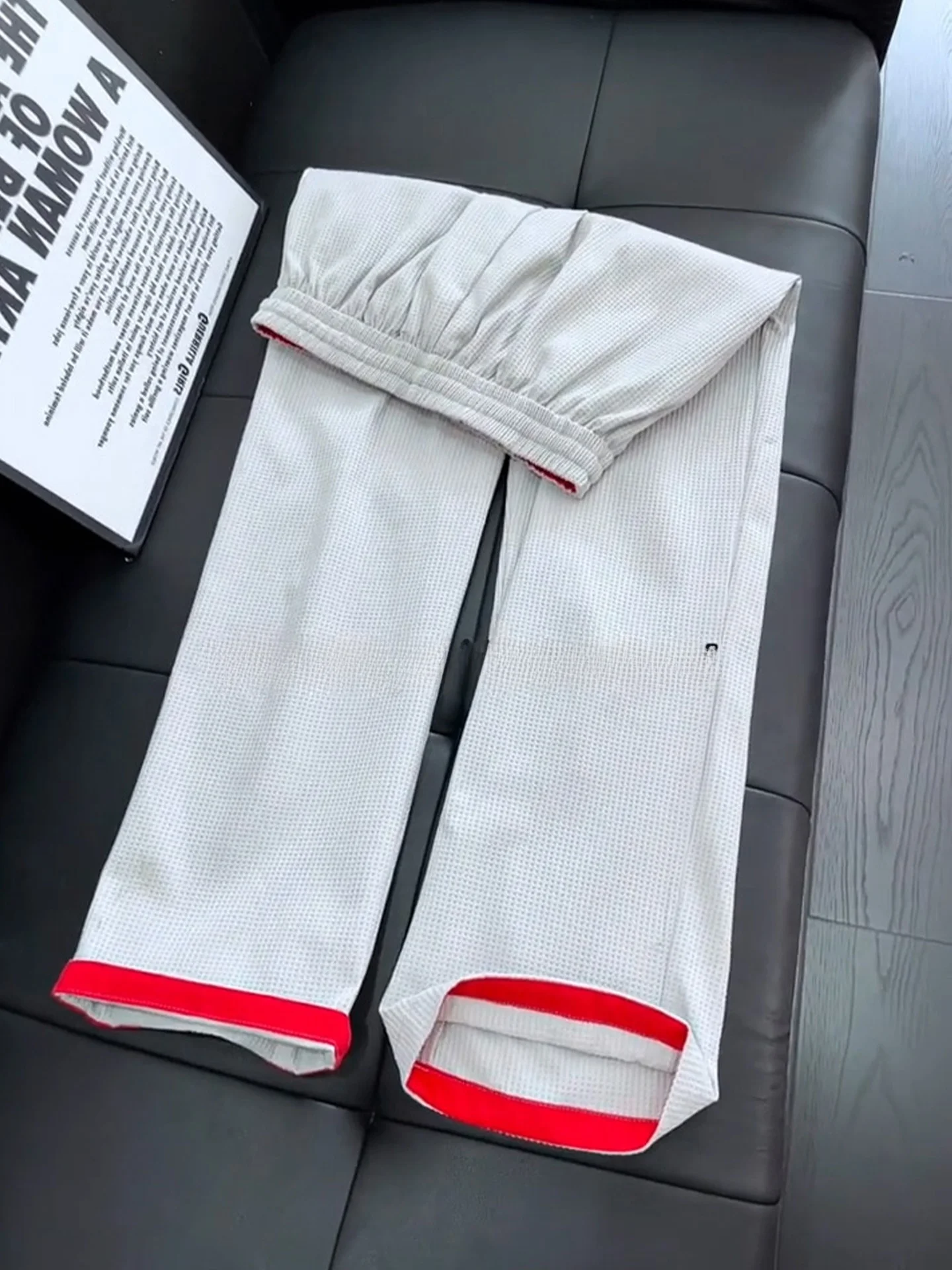 Quick Dry Straight Leg Casual Pants Men's Summer Thin Breathable Loose Fit Casual Trousers Color Block CleanFit American Casual