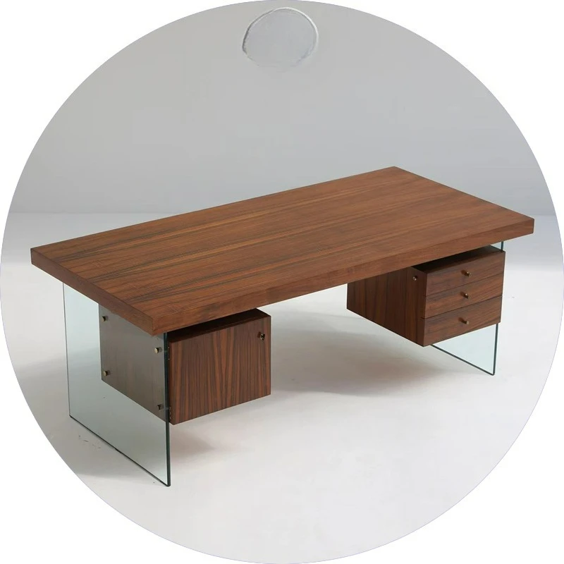 

Настраиваемый стол из массива дерева, учебный стол, акрил, черный орех