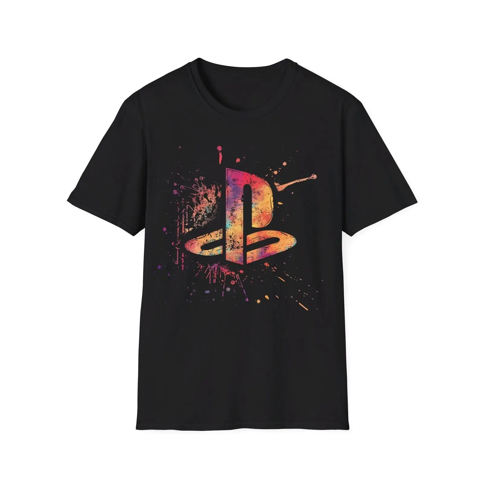 Retro Gaming-Inspired T-Shirt with Iconic PS Console Symbol, Video Game, Unisex