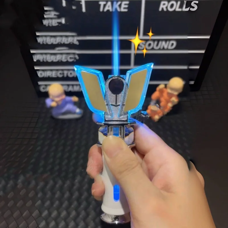 

Детские воспоминания верьте в сире, свет, красочные огни, ветрозащитная газовая зажигалка, портативный подарок, элитный подарок для парня