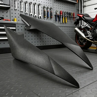 

Motorcycle Fuel Tank Side Cover Panel Fairing Fit Yamaha YZF R6 2008-2015 Modified Decorative Accessories