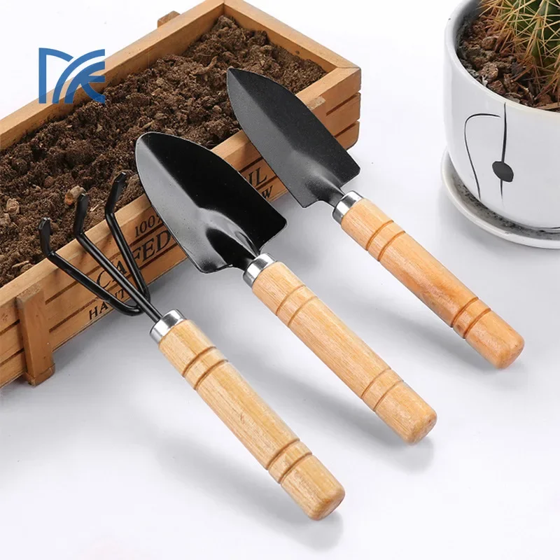 3-piece Set of Mini Gardening Tools, Perfect for Digging, Weeding, and Small Space Garden Maintenance Tools