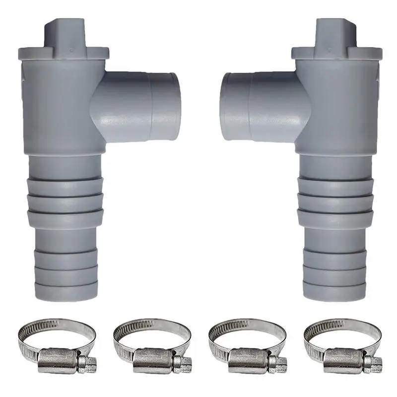 

Above Ground Pool Shut Off Valves Sturdy Plunger Valves For Pipe Reliable PP Pool Pipe Holder For Pool Filter Pump And Above