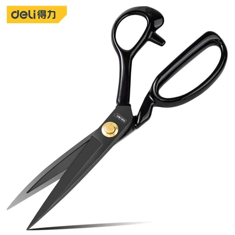 1 Pcs 9/10/11/12 Inch Black Tailor Scissors Multifunction Household Hand Sewing Tool Tailor's Shears for Paper Leather Clothing