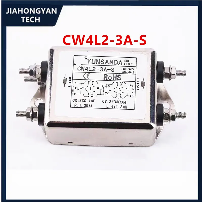 Voeding Emi Filter CW4L2-10A-T/S CW4L2-6A-T/S CW4L2-20A-T/S Eenfasige Ac 115V / 250V 20a 50/60Hz