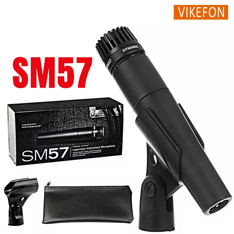 Metal SM57 Cardioid Dynamic Microphone For Stage Singing Professional Wired Microphone for Shure Karaoke BBOX Recording Vocal