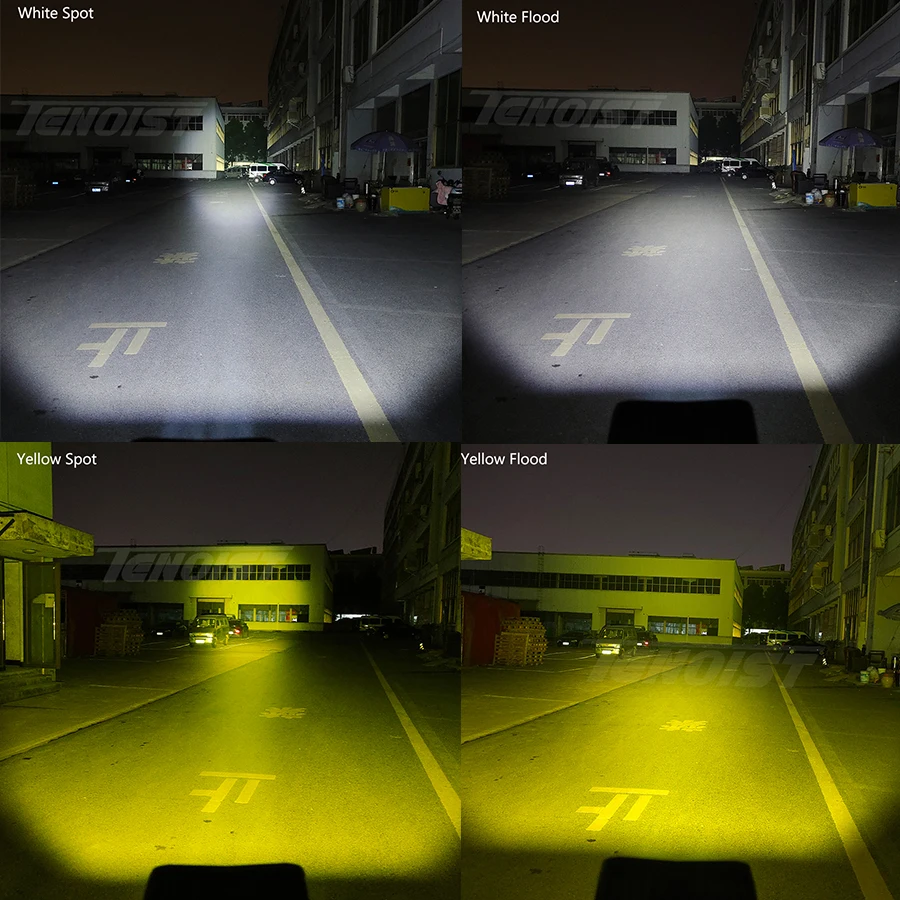 

3,5-дюймовая бело-желтая светодиодная фара-прожектор для автомобиля, внедорожника, грузовика, квадроцикла, мотоцикла, 10-80В