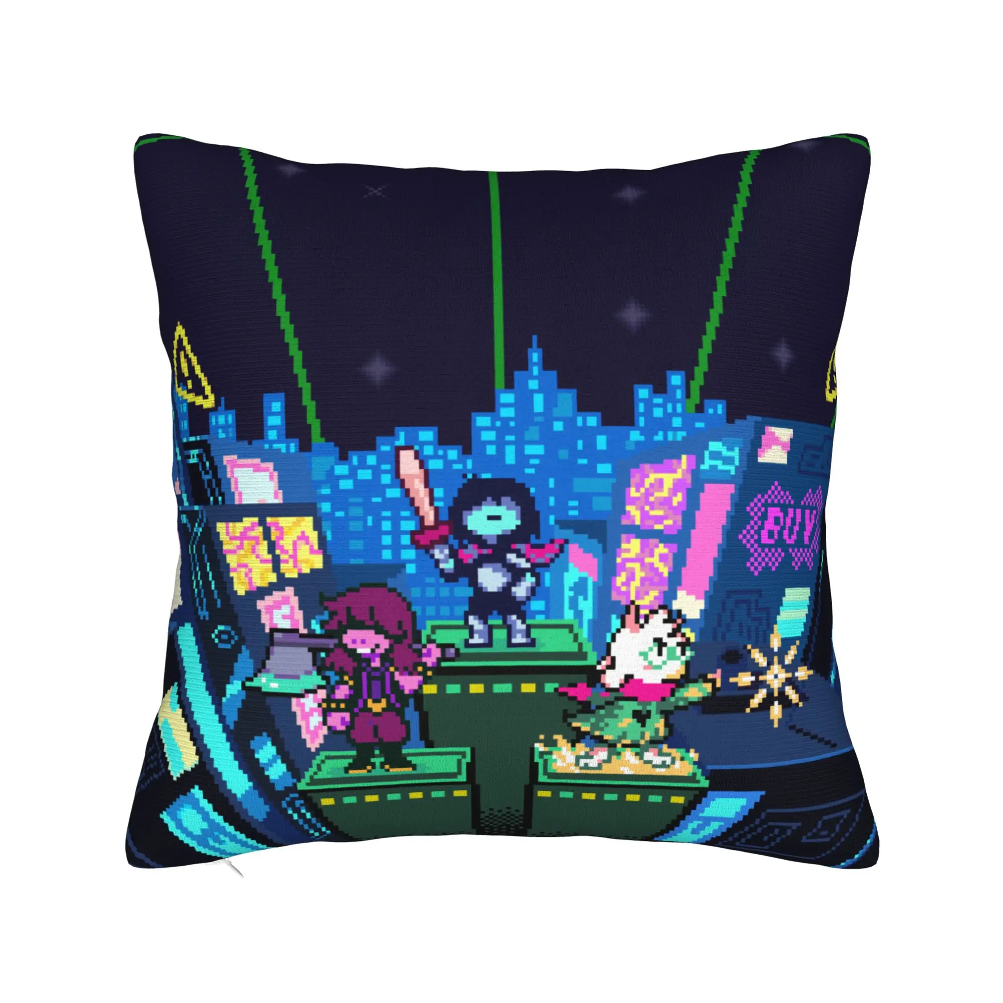 Deltarunes Kris Ralsei Susie Pillowcase Soft Cushion Cover Decor  Throw Pillow Case Cover Home Square