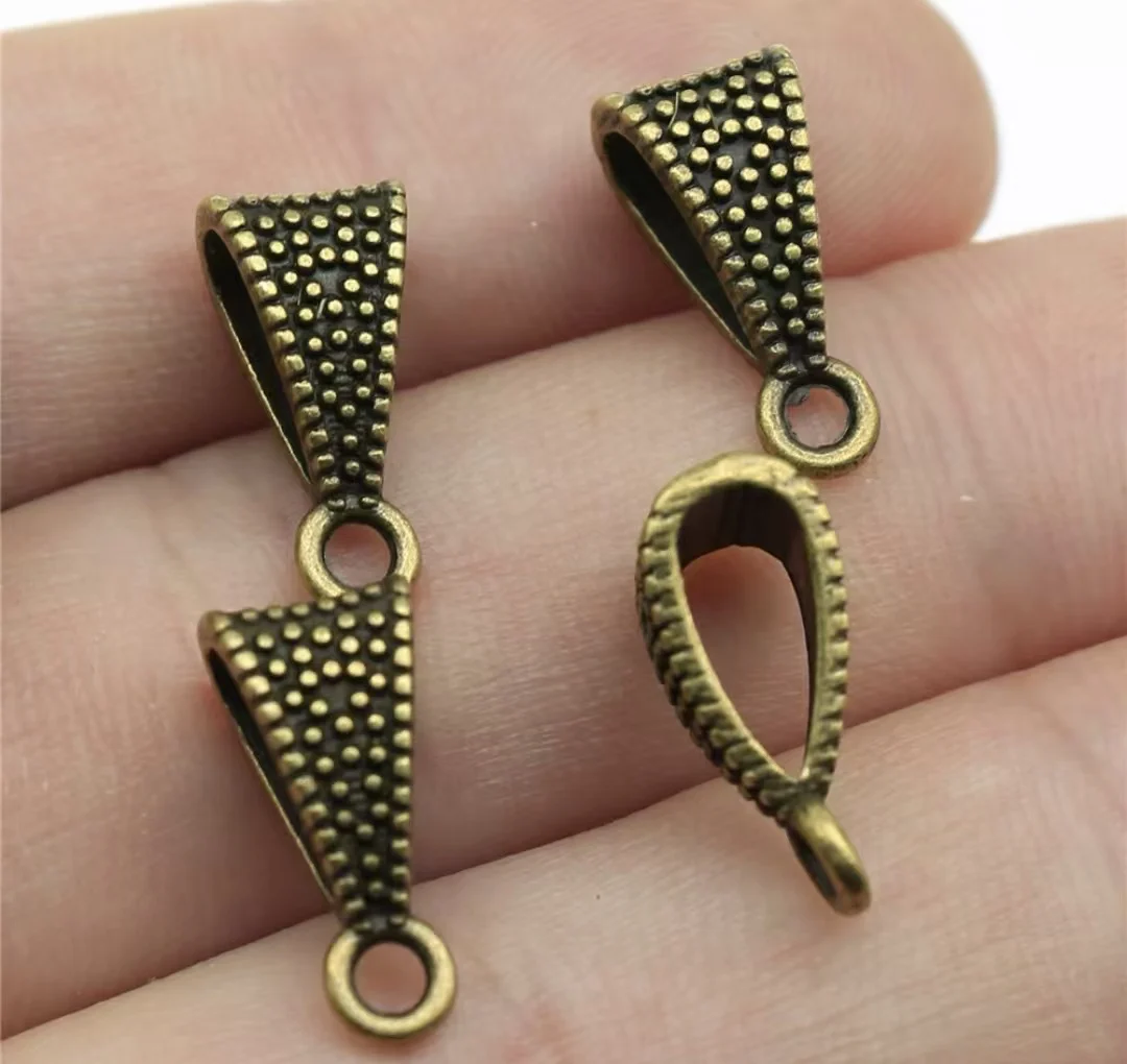 40 pièces 15x7x6mm en alliage de Zinc métal argent tibétain, perle plaquée bronze antique T0312 pour la fabrication de bijoux