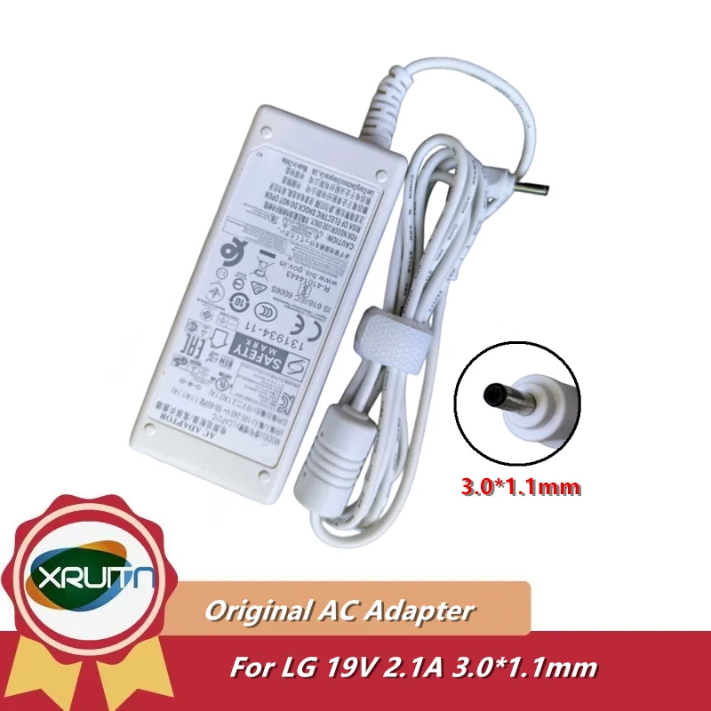 Genuine LCAP21C 19V 2.1A 3.0*1.1mm 40W AC Adaptor Charger For LG 14Z970 Power Supply Power Adapter ADS-40SG-19-2 LCAP25B